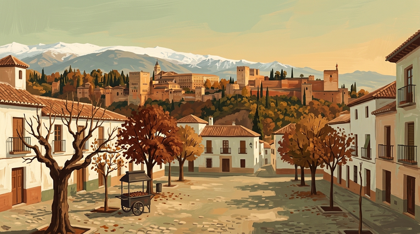 Granada in November: Chestnuts, Snow-Capped Peaks and Quiet Squares