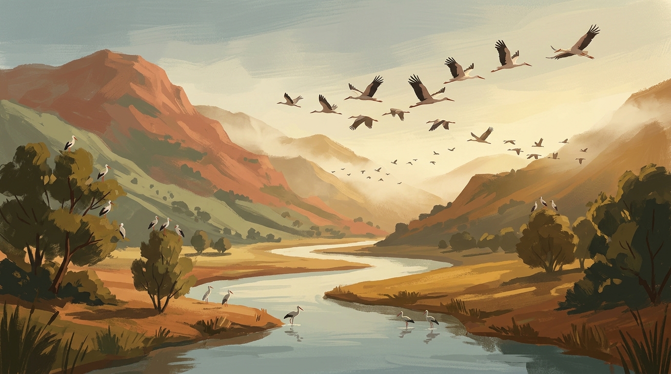 Huelva in January: Birdlife and Mountain Mist