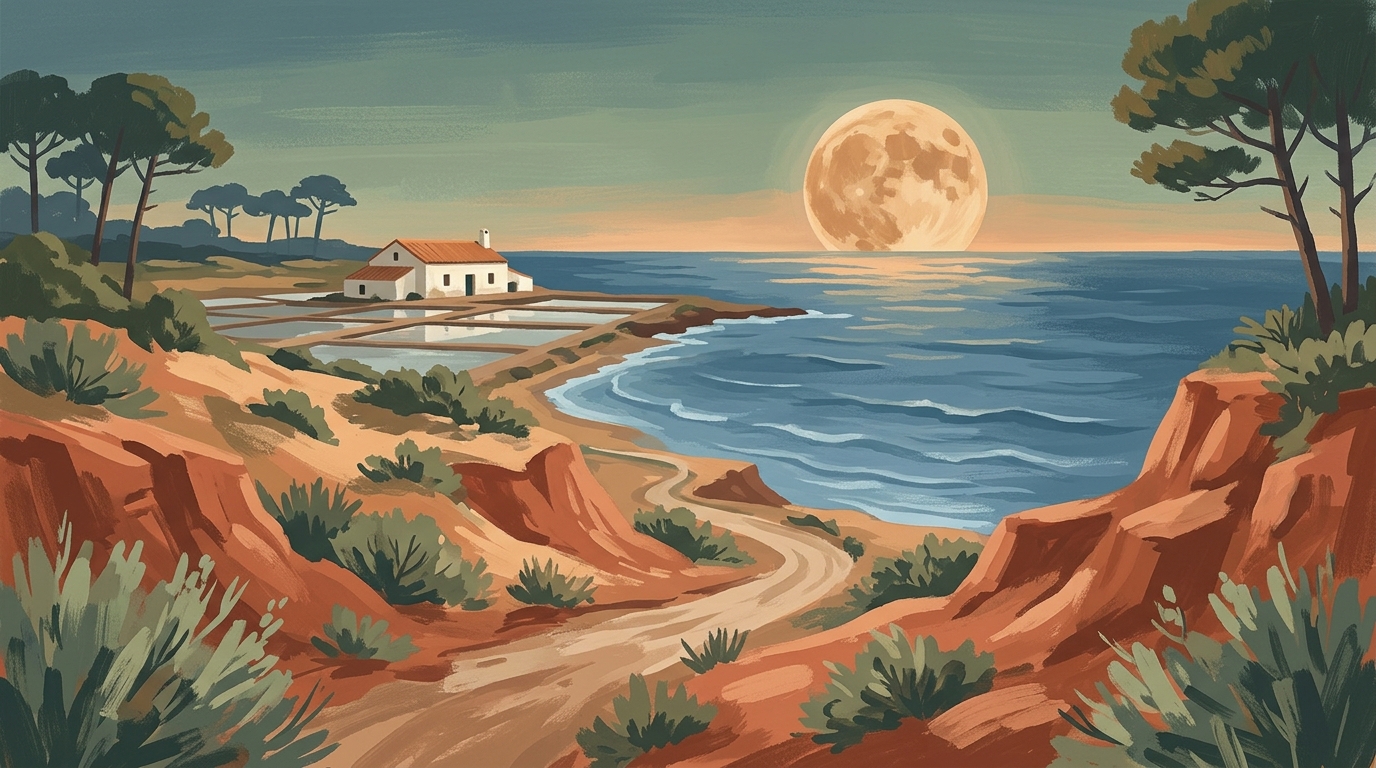 Huelva in September: Warm Atlantic Waters and the Harvest Moon