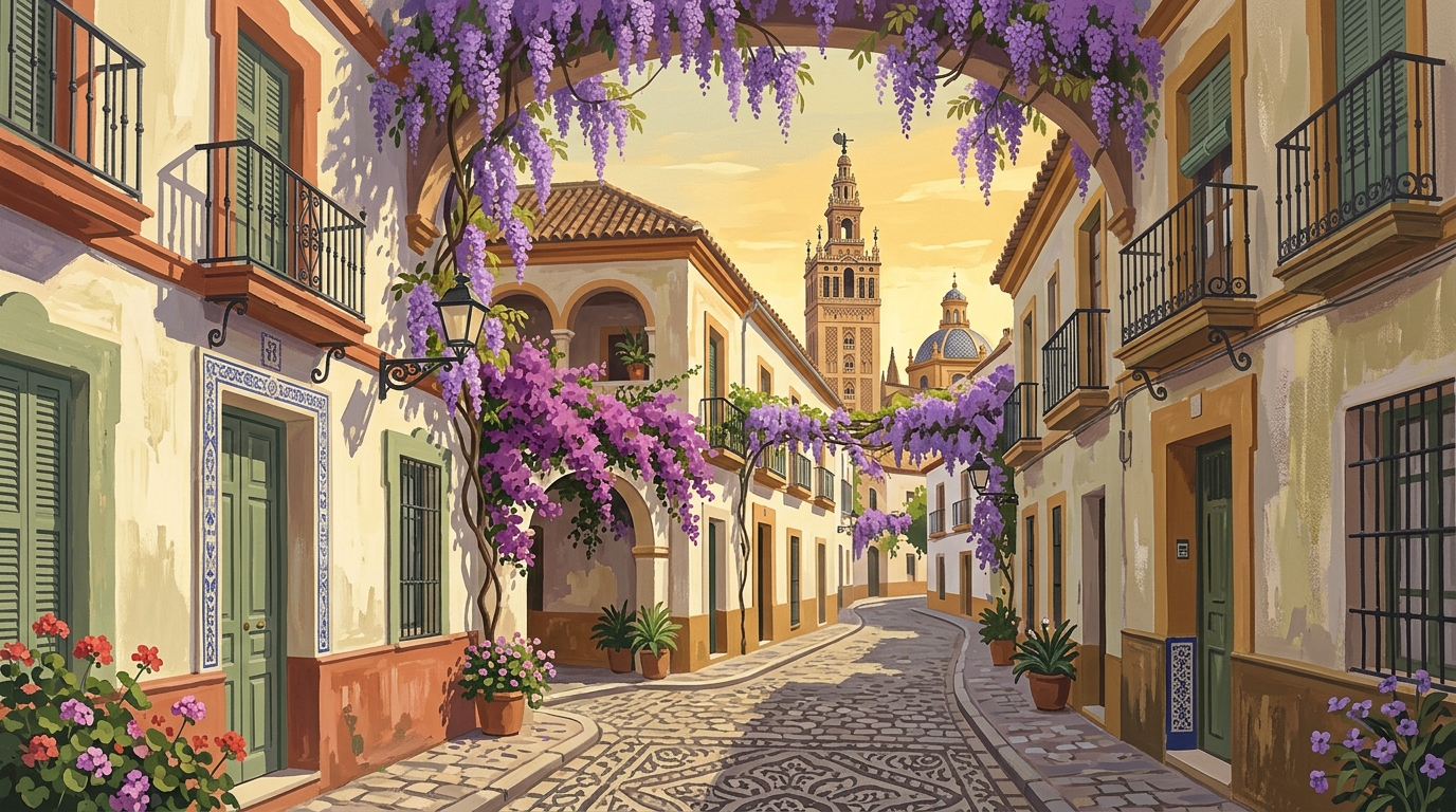 Seville in May: A Purple City in the Pre-Summer Calm