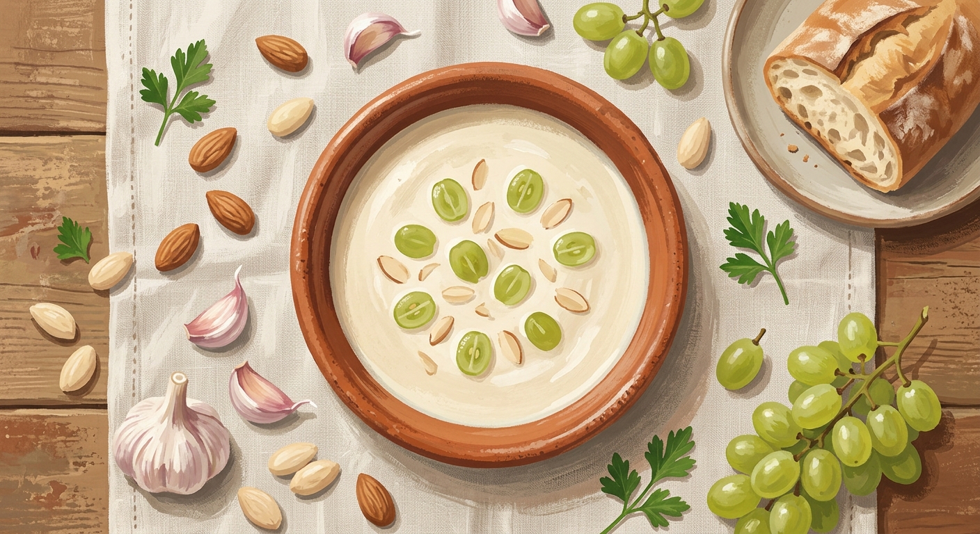 Ajoblanco Malagueño: The Original Cold Almond Soup of Málaga