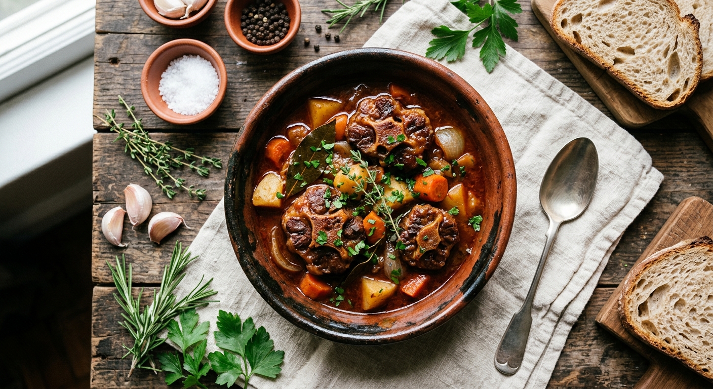 Slow-Cooked Rabo de Toro: An Andalucían Oxtail Stew