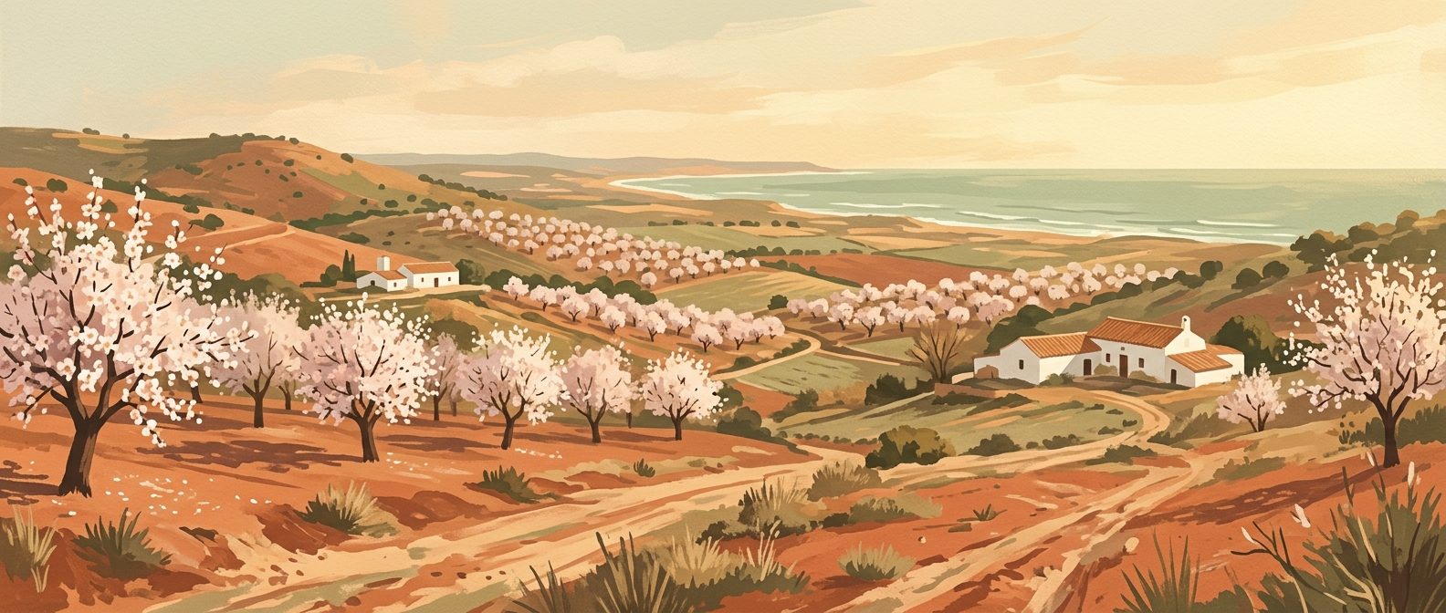Huelva in February: Almond Blossom and Atlantic Solitude