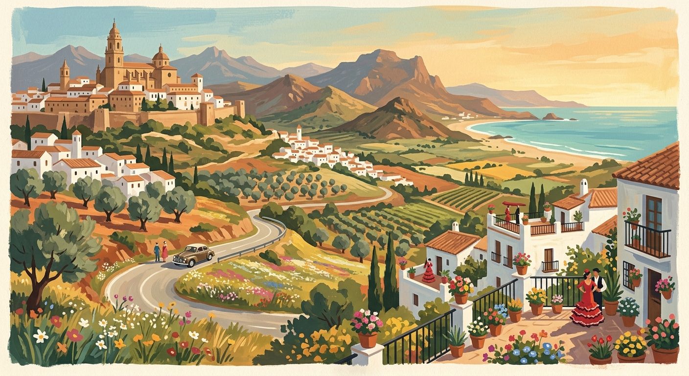 Poster: From Renaissance Heights to the Sparkling Almerían Shore