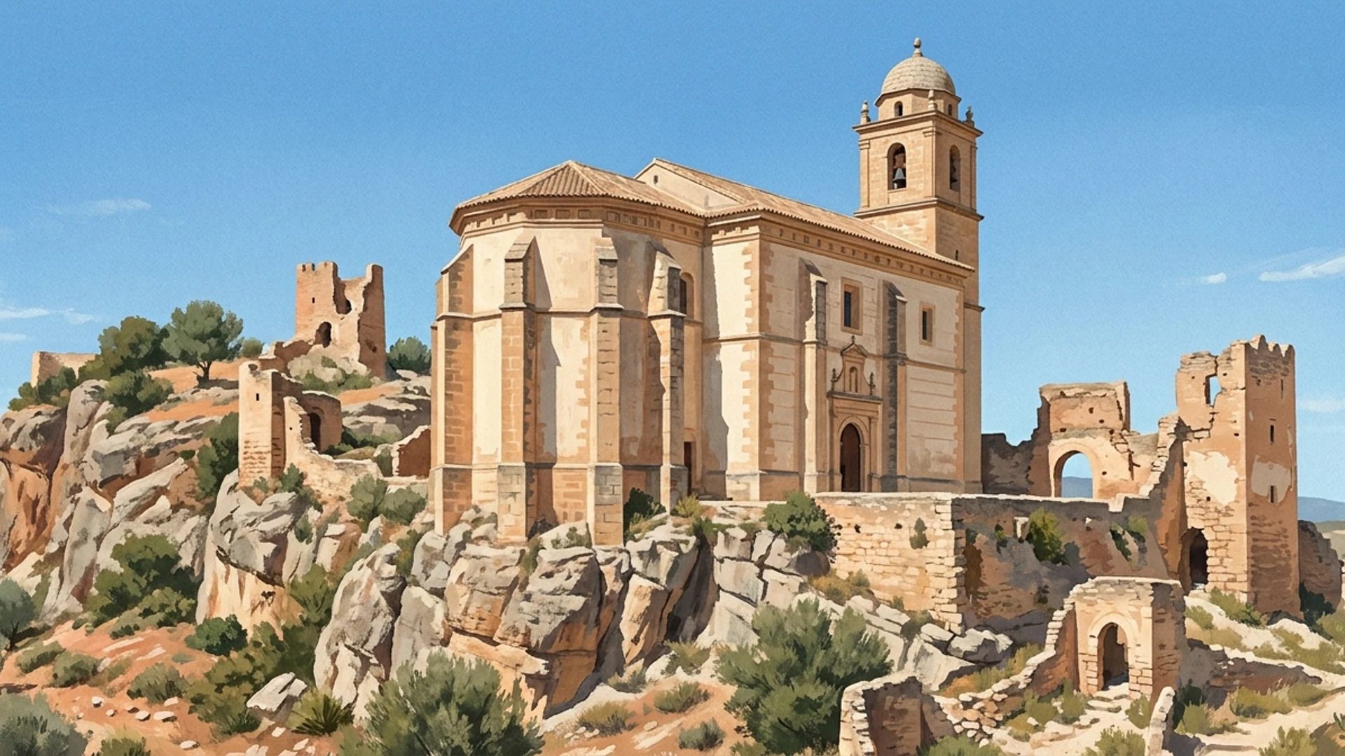 Castillo e Iglesia de la Villa de Montefrío